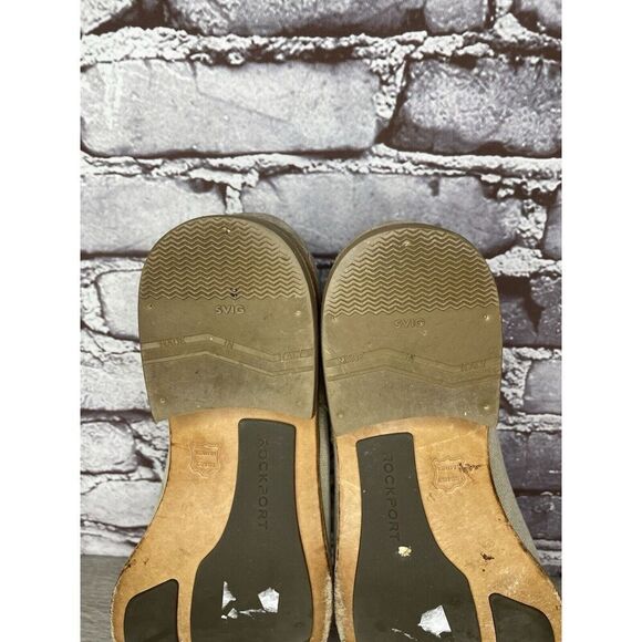 Rockport Adiprene Light Taupe Leather Cap Toe Oxfords Lace Shoes Men Sz 8.5M  US - Picture 9 of 16